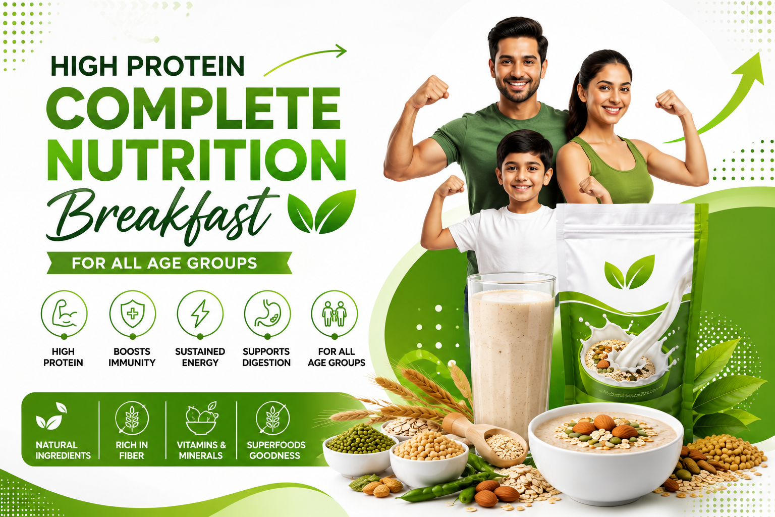 High Protein Complete Nutrition Breakfast